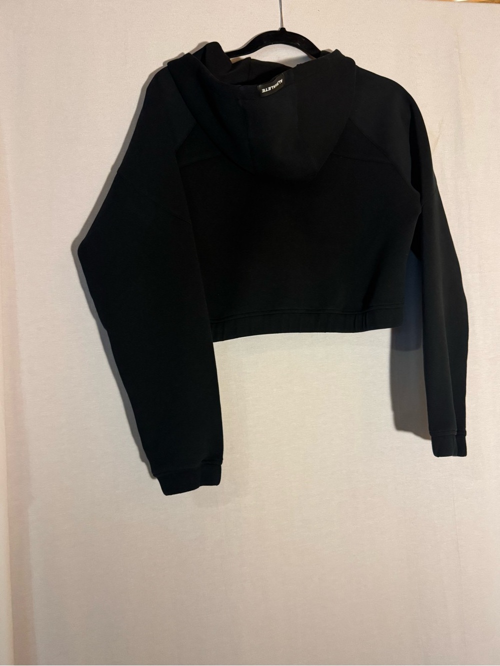 Alphalete LDB More Elements Cropped Zip Up Hoodie Jacket Black M - Picture 3 of 7